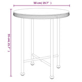 Garden Dining Set Black Steel Compact Durable Garden Dining Set 3157831