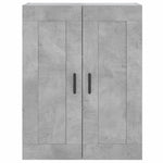 Highboard Concrete Grey 69.5x34x180 cm Engineered Wood 3199885