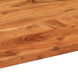 Table Top 80x40x3.8 cm Oval Solid Wood Acacia 370092