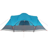 Family Tent Tipi 8-Person Blue Waterproof 94738