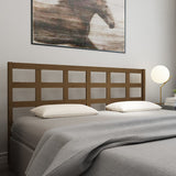 Bed Headboard Honey Brown 185.5x4x100 cm Solid Wood Pine 817908