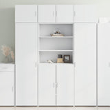 Highboard White 80x42.5x185 cm Engineered Wood 3281378