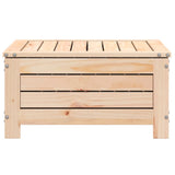 Garden Footstool Natural Pine Solid Pine Wood Medium Modular 844898