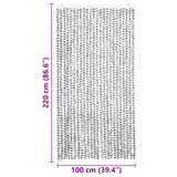 Insect Curtain Light and Dark Grey 100x220 cm Chenille 325456