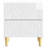 Bedside Table High Gloss White 43 x 34.5 x 48 cm 894993