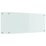 Kitchen Backsplash 2 pcs White 90 x 40 cm Tempered Glass 3415524