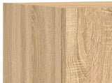 4 Piece TV Wall Units with LED Sonoma Oak Engineered Wood 3216649