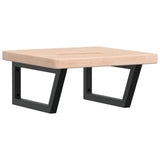 Basin Shelf Wall Mounted Steel and Solid Wood Oak 3302391