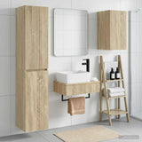 Bathroom Furniture Set 3 pcs Sonoma Oak 33 x 34.5 x 160 cm 3406055