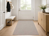 Rug IZA Beige 80 x 200 cm 100% Polyester Low Pile 42050186