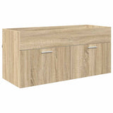 Sink cabinet with Storage with Door Sonoma Oak Engineered Wood 880437