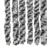 Fly Curtain Grey and Black and White 90x220 cm Chenille 377335