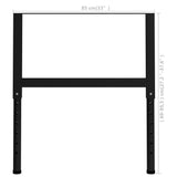 Adjustable Work Bench Frames 2 pcs Metal 85x cm Black 147933