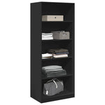 Wardrobe Black 80x50x200 cm Engineered Wood 3307721