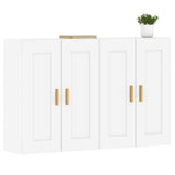 Wall Mounted Cabinets 2 pcs White Engineered Wood 3197977