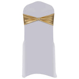 25 pcs Stretchable Chair Band with Diamond Buckle Gold 133579