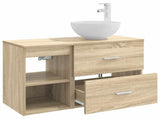Bathroom Furniture Set 2 pcs Sonoma Oak Engineered Wood 3403874