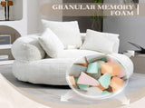 COOLMORE Lazy Sofa Durable Comfort Lounger High Back Bean Bag Chair Couch With Three Pillows for W2678P312242