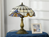 Stained Glass Table Lamp, Handmade Antique Bedside Lamp, Decorative Night Light for Bedroom, Living T3398P343131