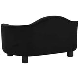 Dog Sofa Black 67x47x36 cm Plush 171086