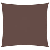 Sunshade Sail Oxford Fabric Square 5x5 m Brown 135801