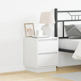 Bedside Cabinet White 39 x 34.5 x 50 cm Engineered wood 869610
