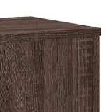 ZNTS Plant Stands 2 pcs Brown Oak 30x30x50 cm Engineered wood 852921
