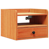 Bedside Table 2 pcs Wax Brown 38 x 36 x 29.5 cm Solid pine wood 873516