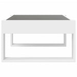 ZNTS Coffee Table with Infinity LED White 70x53x30 cm 847630