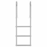 3-Step Dock Ladder Silver 45 x 11.5 x 134 cm Aluminum 42011353