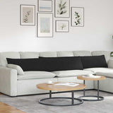 Sofa Pillows 2 pcs Black 200 x 40 cm Fabric 42013870