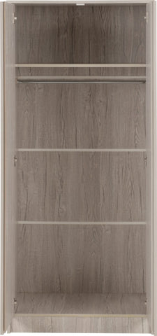 ZNTS Malvern 2 Door Wardrobe Bedroom Set 100-108-073