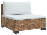 2 pcs Rattan Lounge Set with Cushions GENDT Natural Rattan 42034409