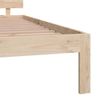 Bed Frame without Mattress Solid Wood Pine 200x200cm 810515