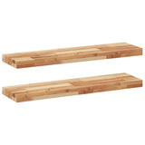 Floating Shelves 2 pcs 100x20x4 cm Oil Finished Solid Wood Acacia 3279588