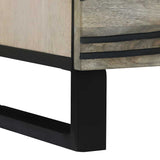 Bedside Cabinet with Drawer White and Black 40 x 33 x 46 cm 4017978