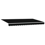 Retractable Awning Manual Black 400x200 cm Fabric 3329853