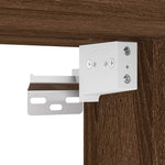 ZNTS Wall-mounted Bedside Cabinet Brown Oak 38x34x40 cm 861259