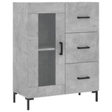 Highboard Concrete Grey 69.5x34x180 cm Engineered Wood 3198597