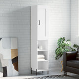 Highboard White 34,5x34x180 cm Engineered Wood 3200329
