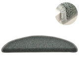 Stair mats 15 pcs 56 x 17 x 3 cm Non-Slip Dark Green 322360
