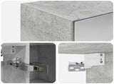 Bathroom Mirror Cabinet Concrete Grey 70 x 14.5 x 70 cm 889098