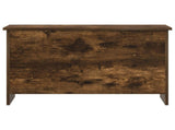 Storage Chest Smoked Oak 80 x 40 x 50 cm Engineered Wood 8011263