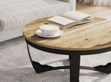Coffee Table Solid Rough Mango Wood 60x40 cm 244673