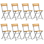 9 Piece Folding Outdoor Dining Set Solid Acacia Wood 3058158