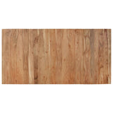 Dining Table Black 180x90x77 cm Solid Wood Acacia 351642