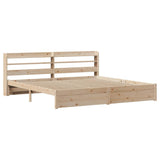 Bed Frame with Headboard without Mattress 180x200 cm Super King 3306742