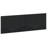 Wall-Mounted Headboard HOORN Black Engineered Wood 897386