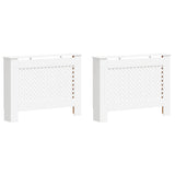 Radiator Covers 2 pcs White 112x19x81.5 cm MDF 3051377