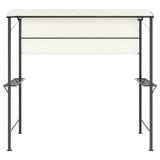 Gazebo with Roof 220x110x200 cm Cream 318532
